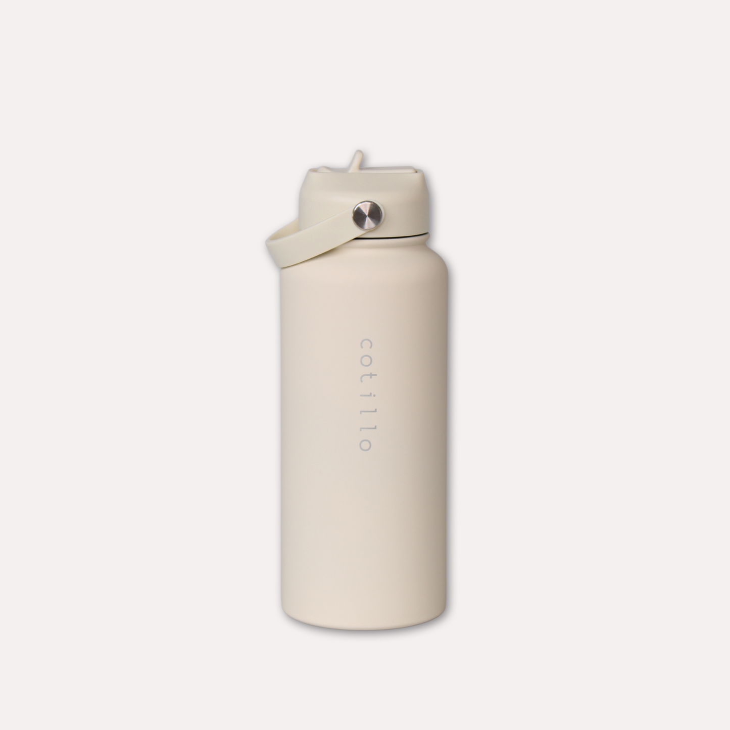 Insulated Water Bottle - Cream (1 Litre/1000ml)