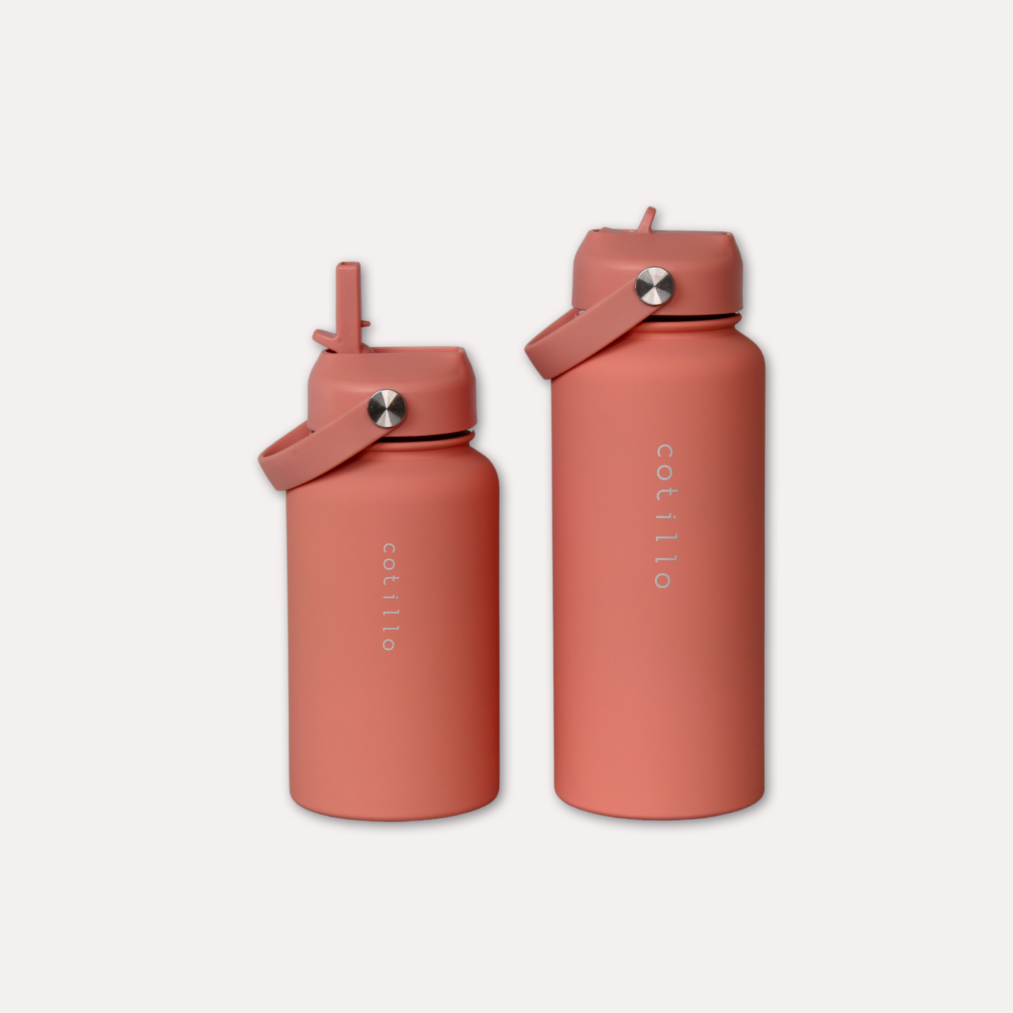 Insulated Water Bottle Bundle - Coral (1 Litre and 650ml)