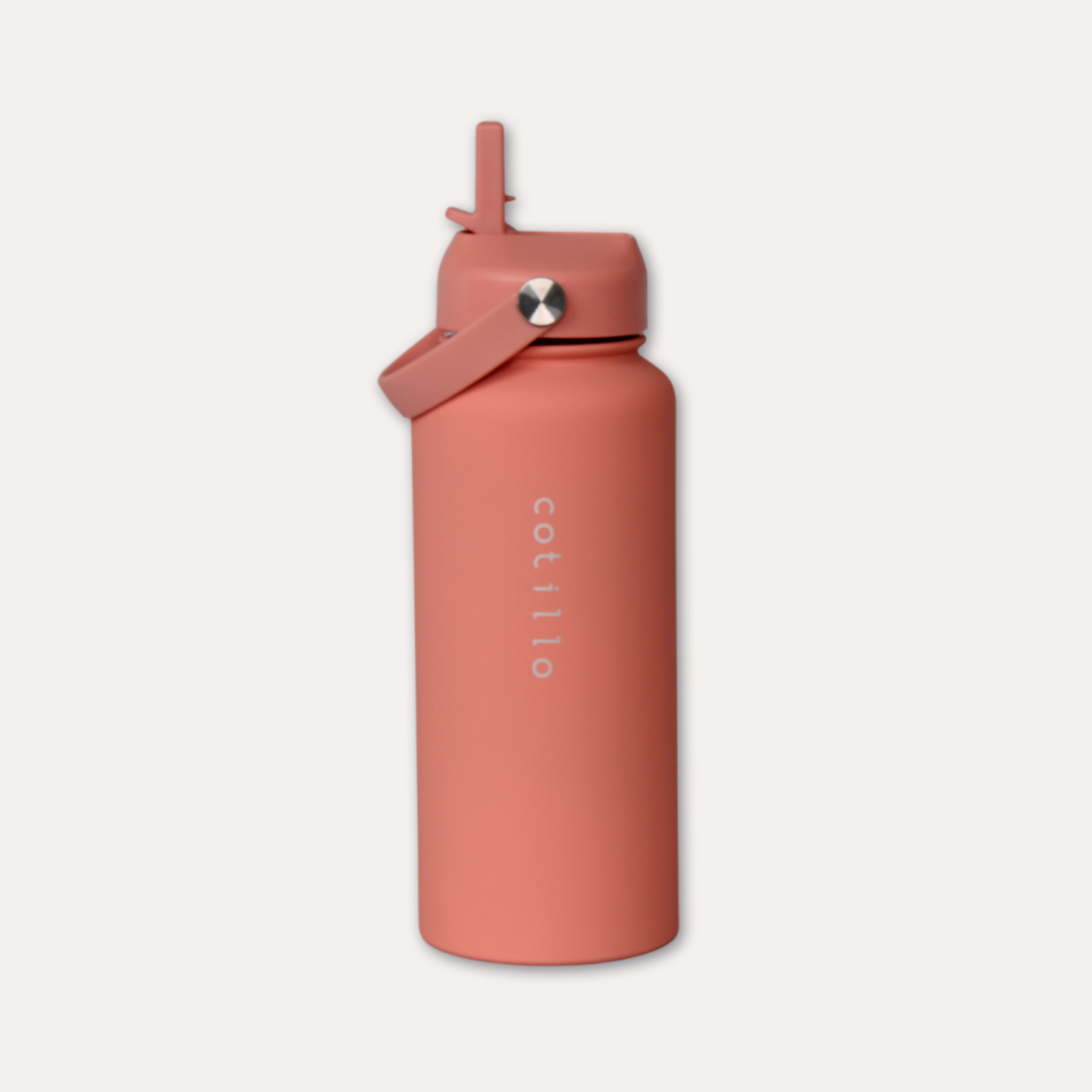 Bag and 1 Litre Insulated Water Bottle Bundle - Black and Coral