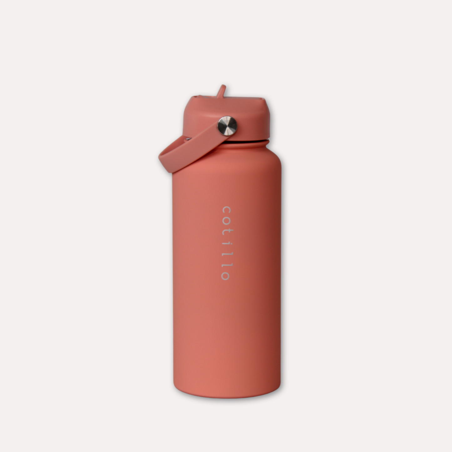 Bag and 1 Litre Insulated Water Bottle Bundle - Black and Coral