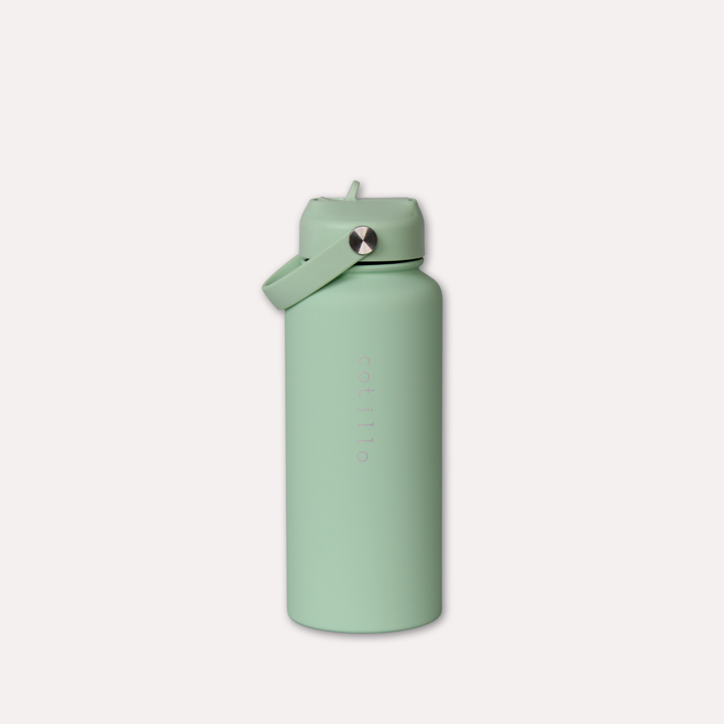 Bag and 1 Litre Insulated Water Bottle Bundle - Cream and Mint