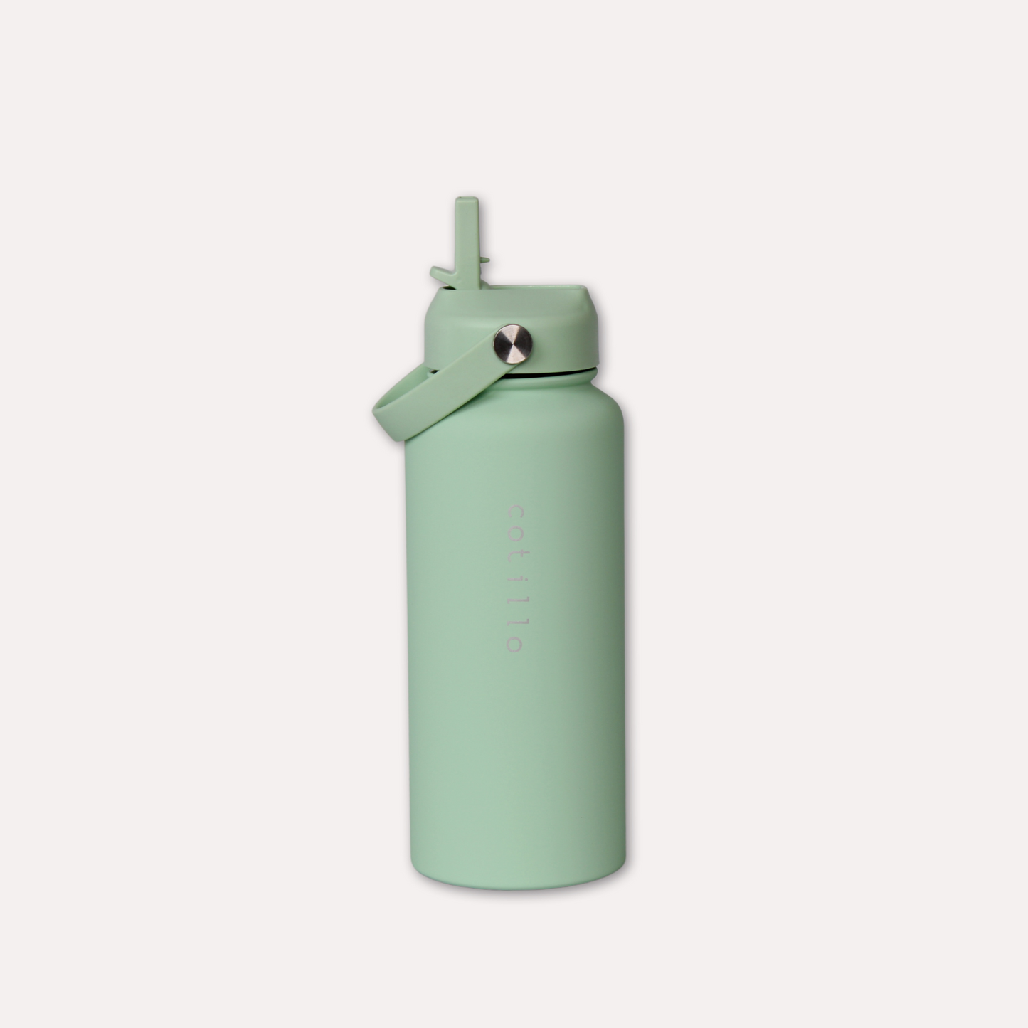 Bag and 1 Litre Insulated Water Bottle Bundle - Cream and Mint