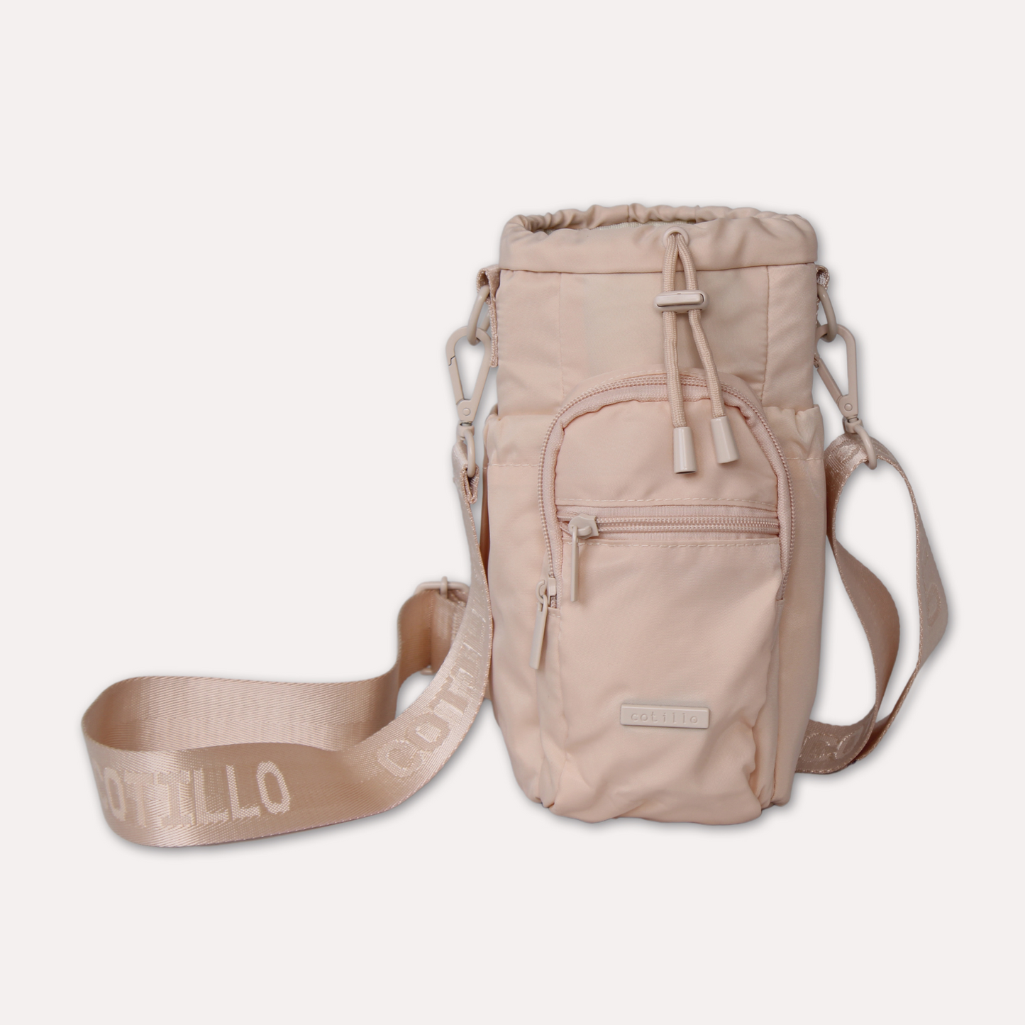 Bag and 1 Litre Insulated Water Bottle Bundle - Cream and Coral