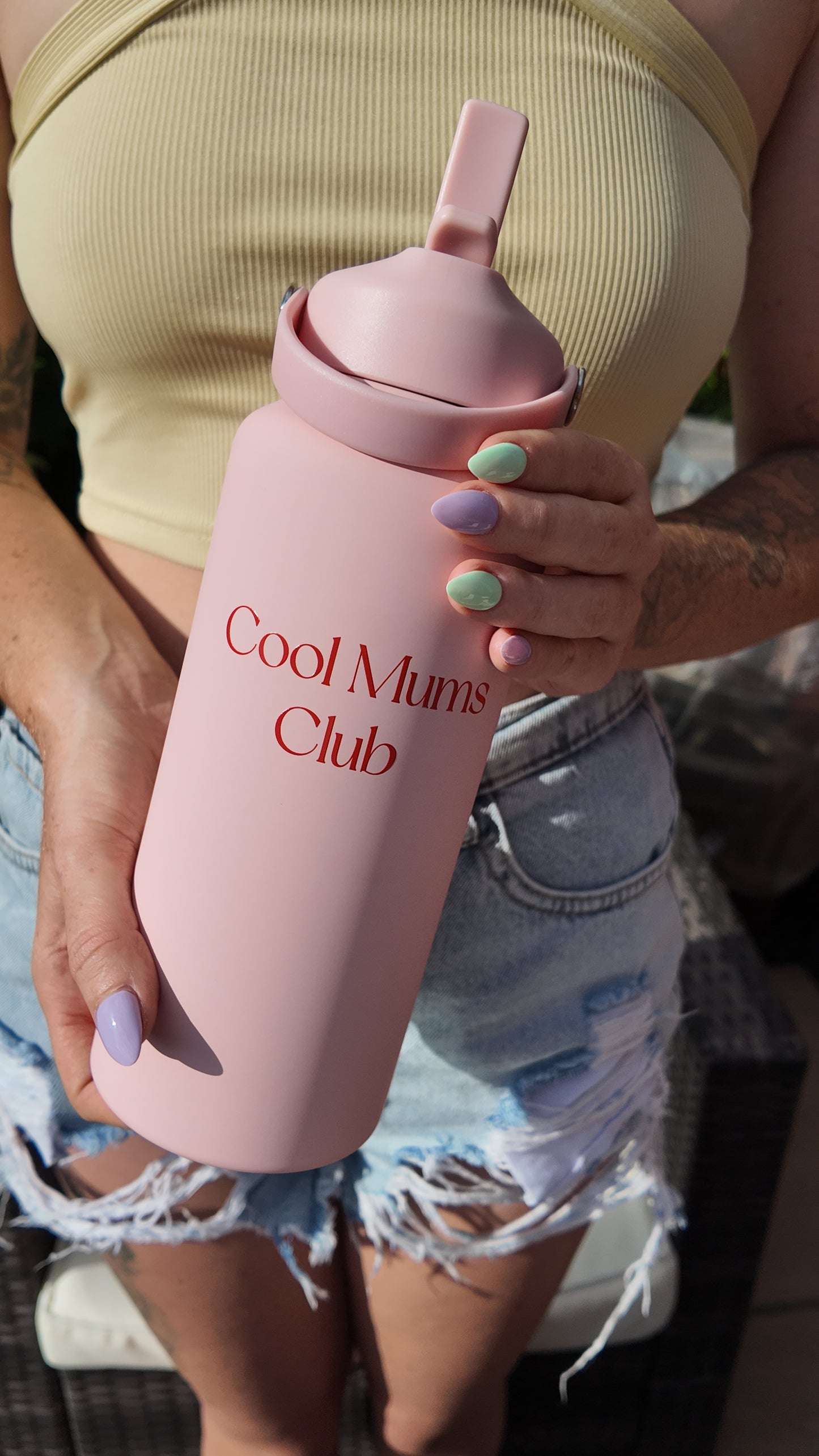 Limited Edition Insulated Water Bottle - Cotillo x Cool Mums Club (1 Litre/1000ml)