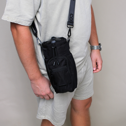 Insulated Water Bottle Bag - Black