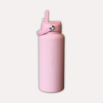 Insulated Water Bottle - Pink (1 Litre/1000ml)