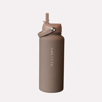 Bag and 1 Litre Insulated Water Bottle Bundle - Lilac and Mocha