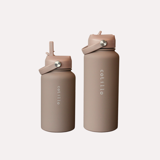 Insulated Water Bottle Bundle - Mocha (1 Litre and 650ml)