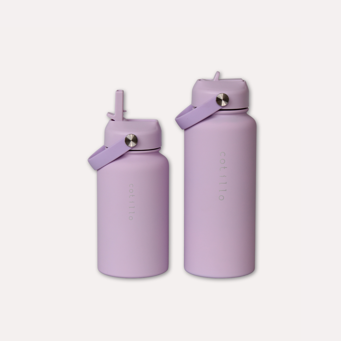 Insulated Water Bottle Bundle - Lilac (1 Litre and 650ml)